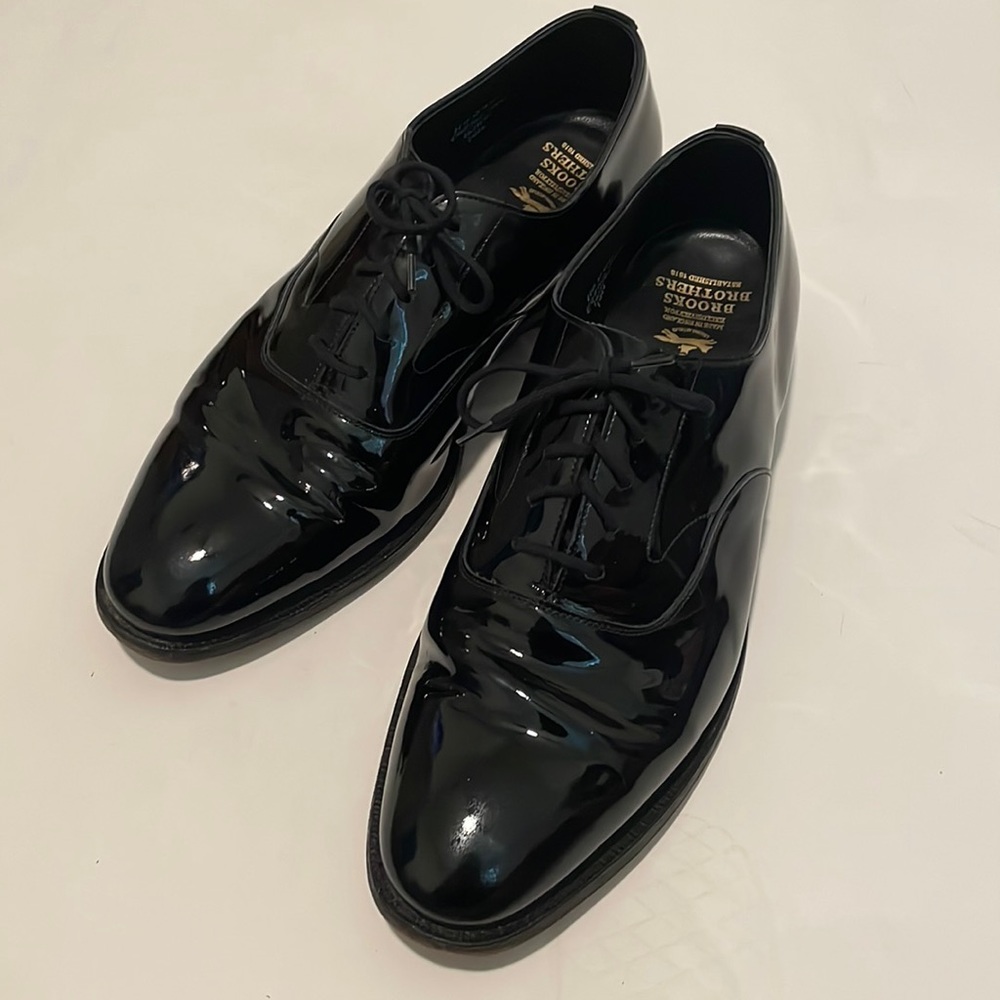 Peal and Company x Brooks Brothers Patent Oxfords Dinner Dress Size 11 D